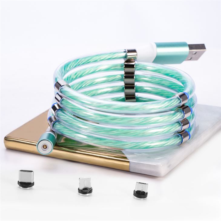Easy Coil Self Winding Magnet Charging Cable