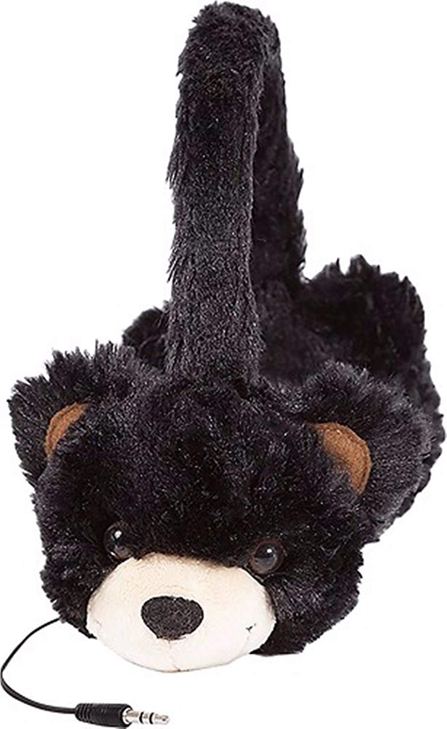 Plush Black Bear Children's Headphones