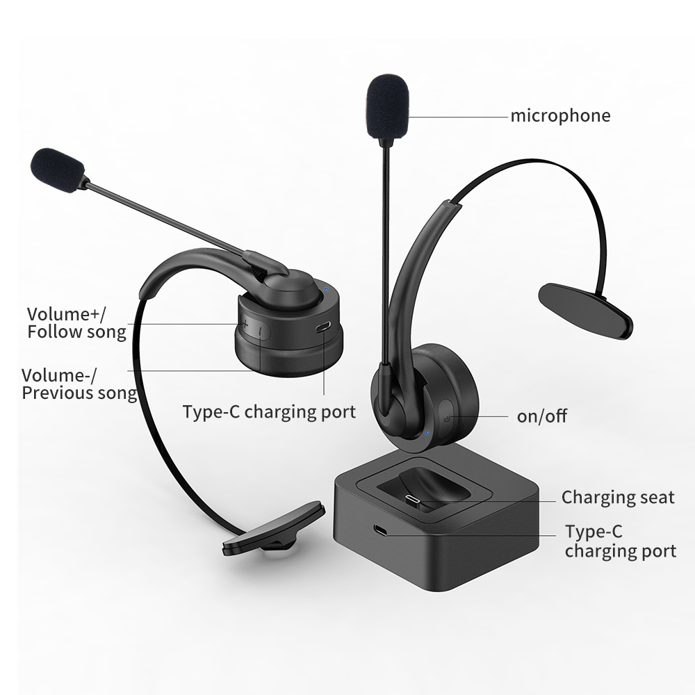 ENC call noise reduction headset