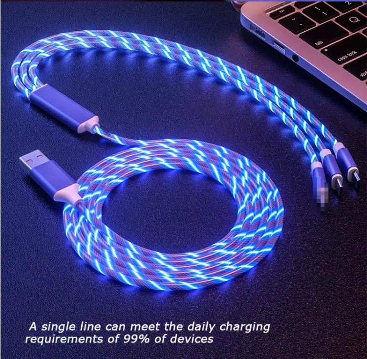 LED 3 in 1 USB charging Cables
